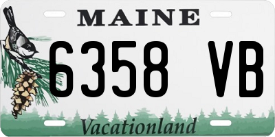 ME license plate 6358VB