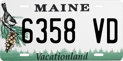 ME license plate 6358VD