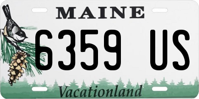 ME license plate 6359US