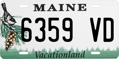 ME license plate 6359VD