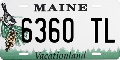ME license plate 6360TL
