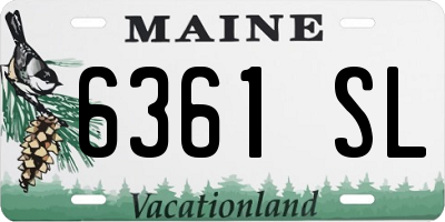 ME license plate 6361SL