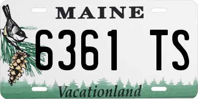 ME license plate 6361TS
