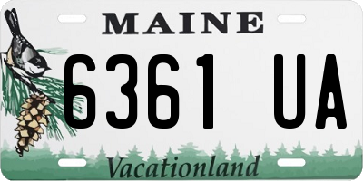 ME license plate 6361UA