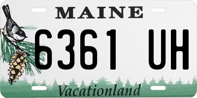 ME license plate 6361UH