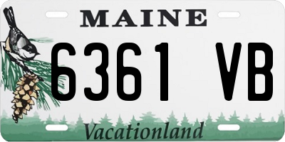 ME license plate 6361VB