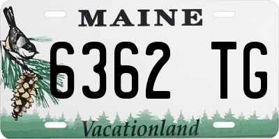 ME license plate 6362TG