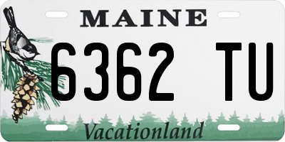 ME license plate 6362TU