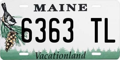 ME license plate 6363TL