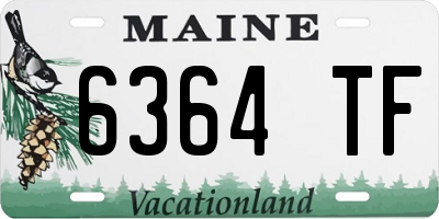 ME license plate 6364TF