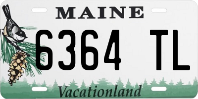 ME license plate 6364TL