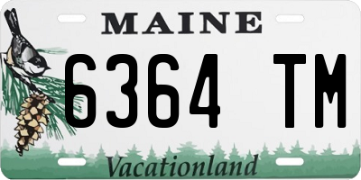 ME license plate 6364TM