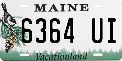 ME license plate 6364UI