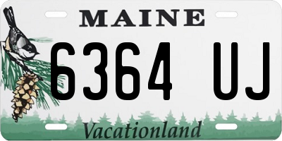 ME license plate 6364UJ