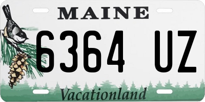 ME license plate 6364UZ