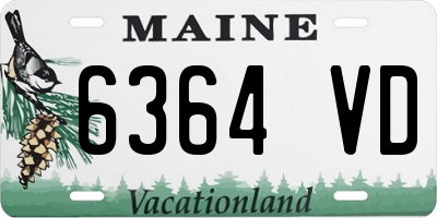 ME license plate 6364VD