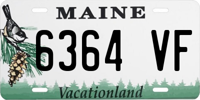 ME license plate 6364VF