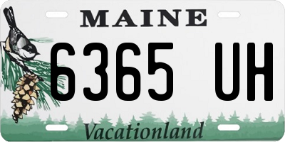 ME license plate 6365UH