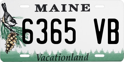 ME license plate 6365VB