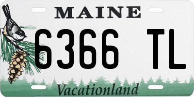 ME license plate 6366TL