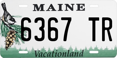 ME license plate 6367TR