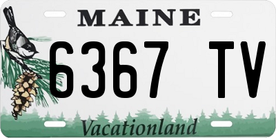 ME license plate 6367TV