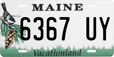 ME license plate 6367UY