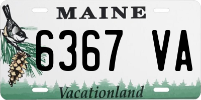 ME license plate 6367VA