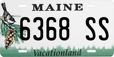 ME license plate 6368SS