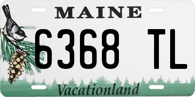 ME license plate 6368TL