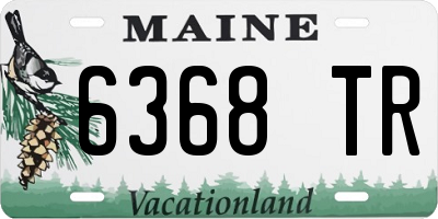 ME license plate 6368TR