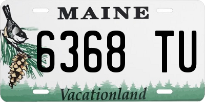 ME license plate 6368TU
