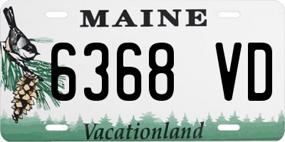 ME license plate 6368VD