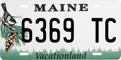 ME license plate 6369TC