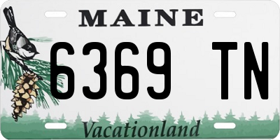 ME license plate 6369TN