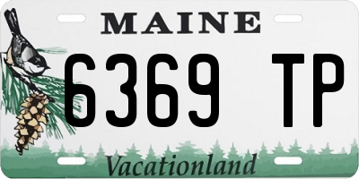ME license plate 6369TP