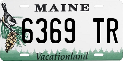 ME license plate 6369TR