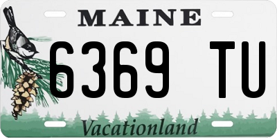 ME license plate 6369TU