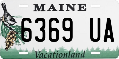 ME license plate 6369UA