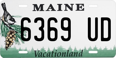 ME license plate 6369UD
