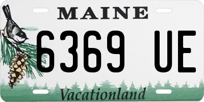 ME license plate 6369UE