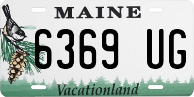 ME license plate 6369UG