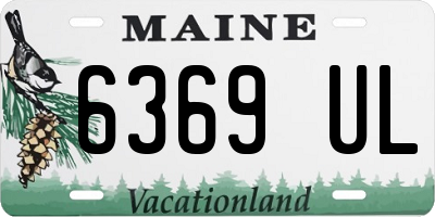 ME license plate 6369UL