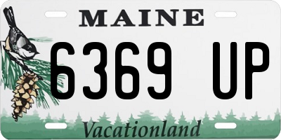 ME license plate 6369UP