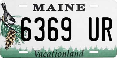 ME license plate 6369UR