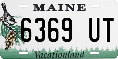 ME license plate 6369UT