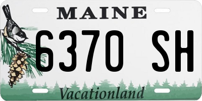 ME license plate 6370SH