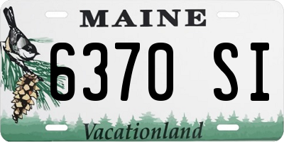 ME license plate 6370SI