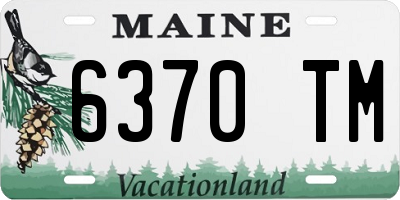 ME license plate 6370TM