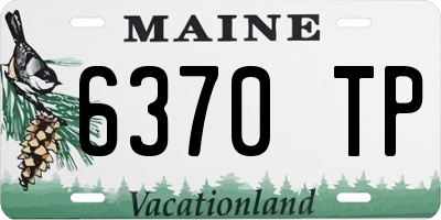 ME license plate 6370TP
